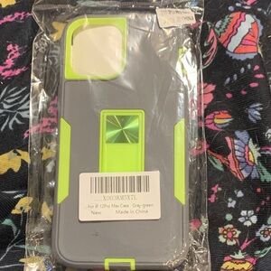 Gray and Green Protective Case for iPhone 12 Pro Max